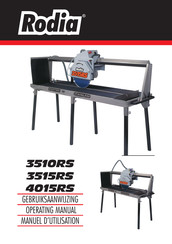 Rodia 4015RS Operating Manual