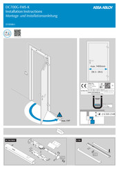 Assa Abloy DC700G-FMS-K Installation Instructions
