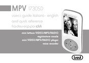 Trevi MPV 1730SD Quick Reference