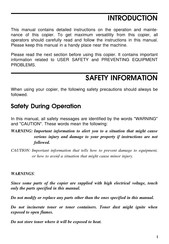 Ricoh Rex-Rotary 8635Z Operating Instructions Manual