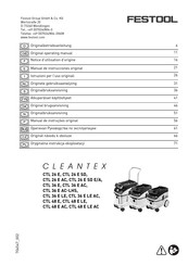 Festool CLEANTEX Series Original Operating Manual