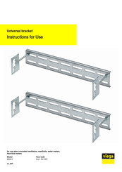 Viega 8062.5 Instructions For Use Manual