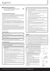 Sygonix 540 TVL Operating Instructions Manual