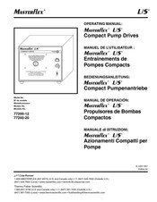 Masterflex L/S 772000-20 Operating Manual