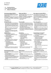 D.3.E. Electronique PNOZ s1 Operating Instructions Manual