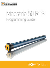 SOMFY Maestria 50 RTS Programming Manual