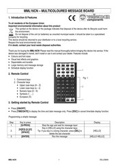 Velleman components MML16CN Manual