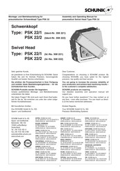 SCHUNK PSK 22/2 Assembly And Operating Manual