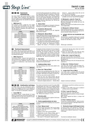IMG STAGELINE TWIST-1200 Instruction Manual