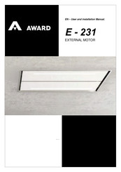 Award E-231 User And Installation Manual