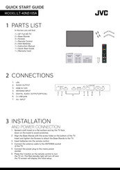 JVC LT-40N5105A Quick Start Manual