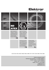 Elektror D 03 Operation And Assembly Instructions