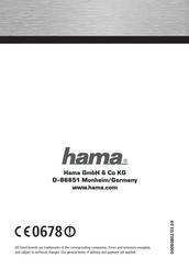 Hama AT-802 Operating	 Instruction