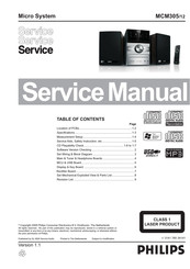 Philips MCM305/12 Service Manual