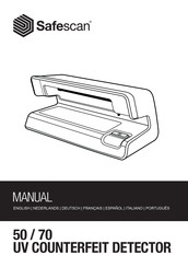 Safescan 50 Series Manual