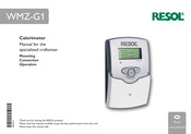 Resol WMZ-G1 Manual For The Specialised Craftsman