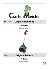 Garten Meister X-Brush Original Manual