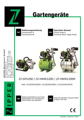 Zipper Maschinen 9120039230054 Operation Manual