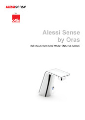 Oras IL BAGNO ALESSI Sense 8712F Installation And Maintenance Manual