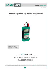 LR-Cal LLC 100 Operating Manual