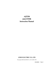 ANDO ELECTRIC AQ7250 Instruction Manual