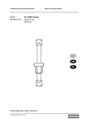 Franke ARTH101 Installation And Operating Instructions Manual