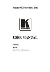 Kramer PIP-4 User Manual