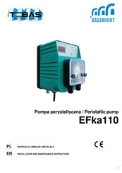 BASENHURT TEBAS EFka110 Installation And Maintenance Instructions Manual