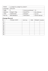 LG V-CP953NB Owner's Manual