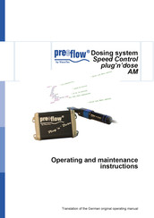ViscoTec preeflow plug'n'dose AM Operating And Maintenance Instructions Manual