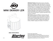 ADJ Startec MINI DEKKER LZR User Instructions