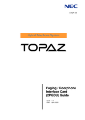 Nec Topaz Manual