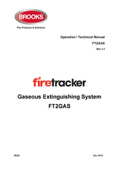 Brooks FireTracker FT2GAS Operation And Technical Manual