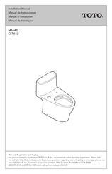 Toto CST642 Installation Manual