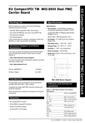 Advantech MIC-3950 Startup Manual