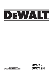 DeWalt DW712N Manual
