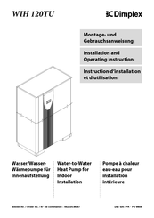 Dimplex WIH 120TU Installation And Operating Instruction
