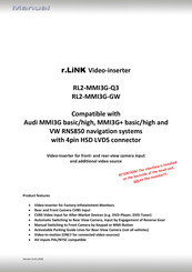 r.LiNK RL2-MMI3G-Q3 Manual