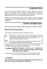 Ricoh Rex-Rotary 8522S Operating Instructions Manual