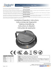 Dialight Reliant Installation & Operation Instructions