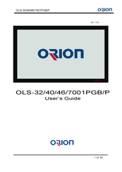 Orion OLS-3201PGB User Manual