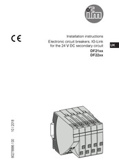 IFM DF22 Series Installation Instructions Manual