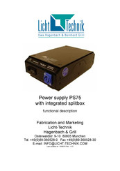 Licht-Technik PS75-04 Manual