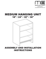 MC VISTA MEDIUM HANGING Assembly And Installation Instructions Manual