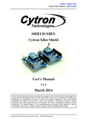 Cytron Technologies XBee Shield User Manual