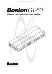 Boston GT-50 Owner's Manual