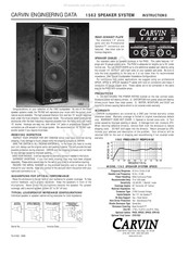 Carvin 1562 Instructions