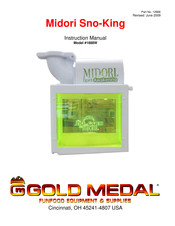 Gold Medal Midori Sno-King 1888W Instruction Manual
