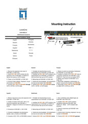 LevelOne KVM-9009v2.0 Mounting Instruction