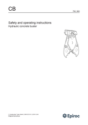 Epiroc CB 950 Safety And Operating Instructions Manual